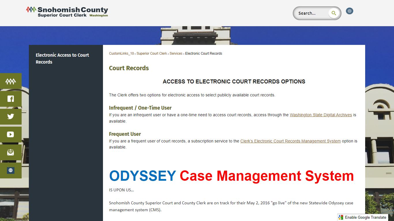 Court Records | Snohomish County, WA - Official Website