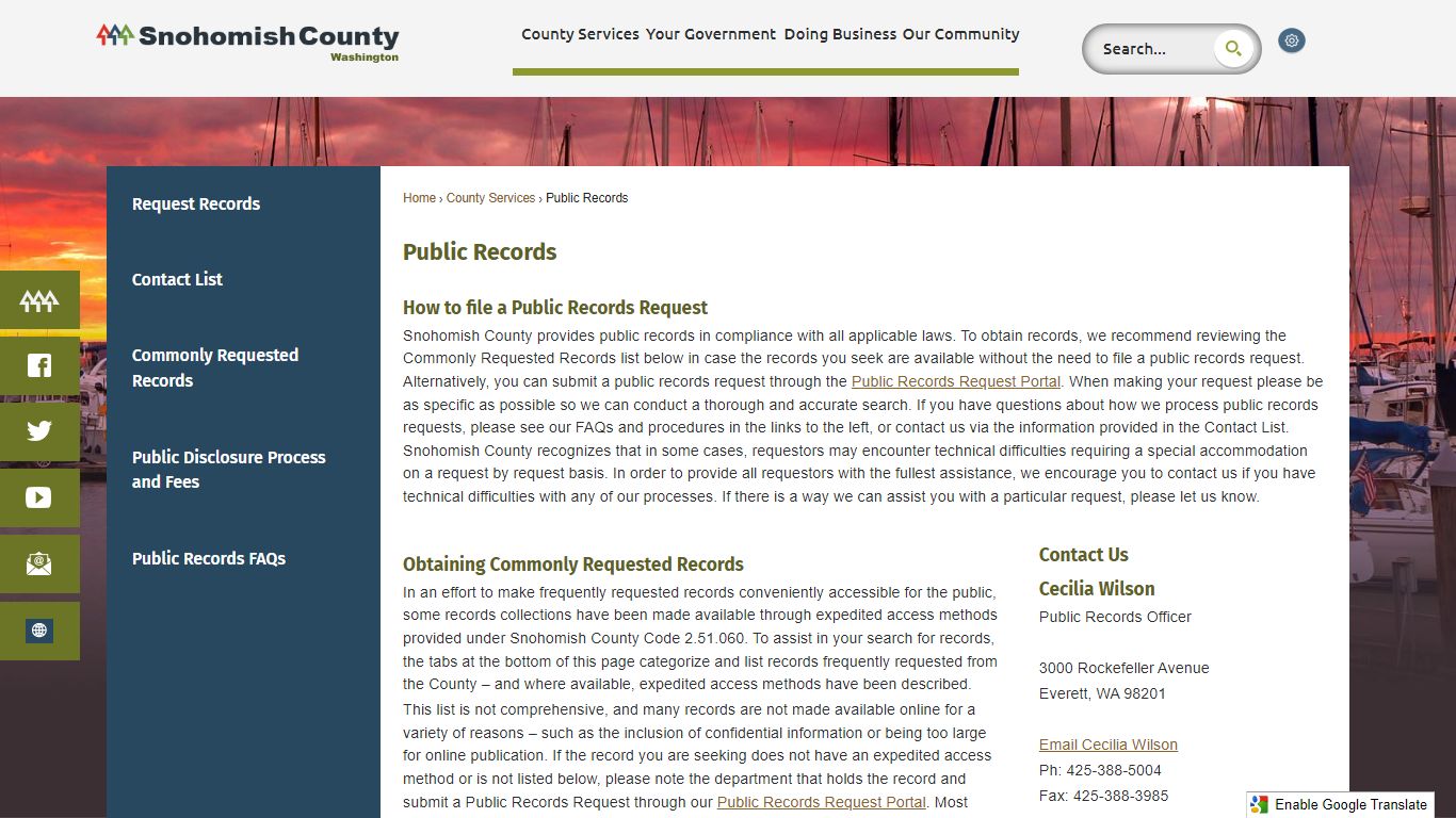 Public Records | Snohomish County, WA - Official Website