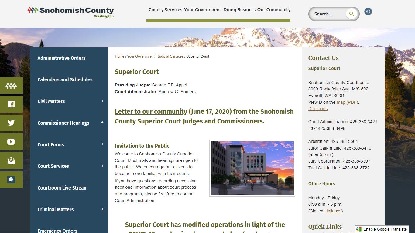 Superior Court | Snohomish County, WA - Official Website